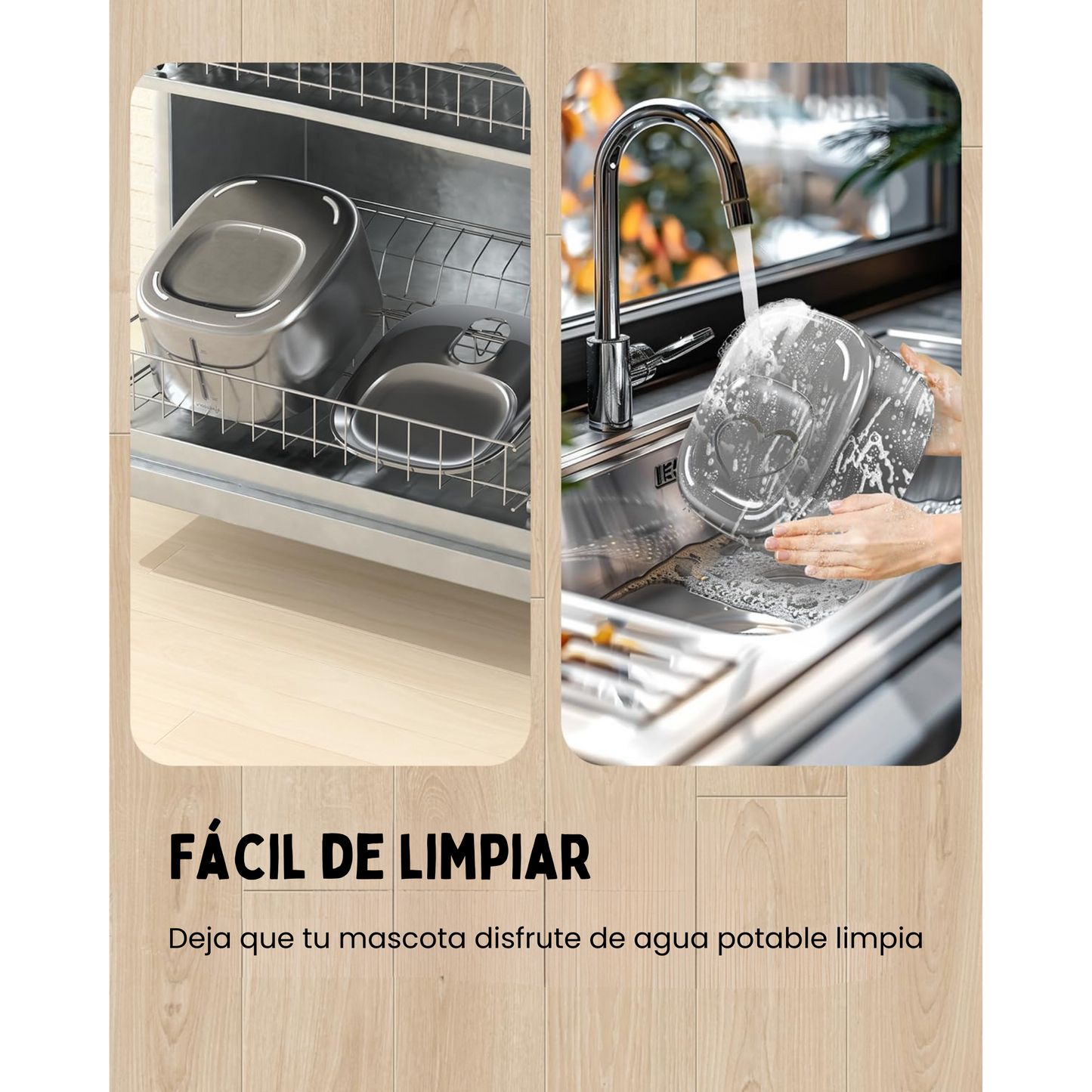 Fuente de agua inalámbrica para gatos de 4 litros con sensor automático Fuente para beber para gatos Bebedero para perros Accesorios para dispensadores de agua para mascotas