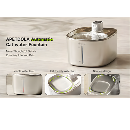 4L Cordless Water Fountain with Sensor for Pets