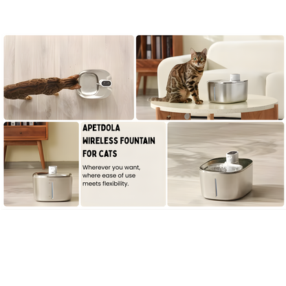 4L Cordless Water Fountain with Sensor for Pets