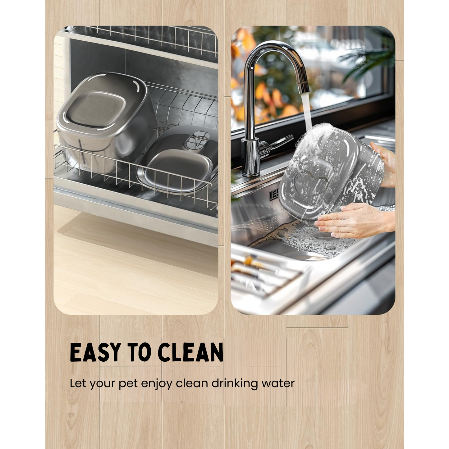 4L Cordless Water Fountain with Sensor for Pets