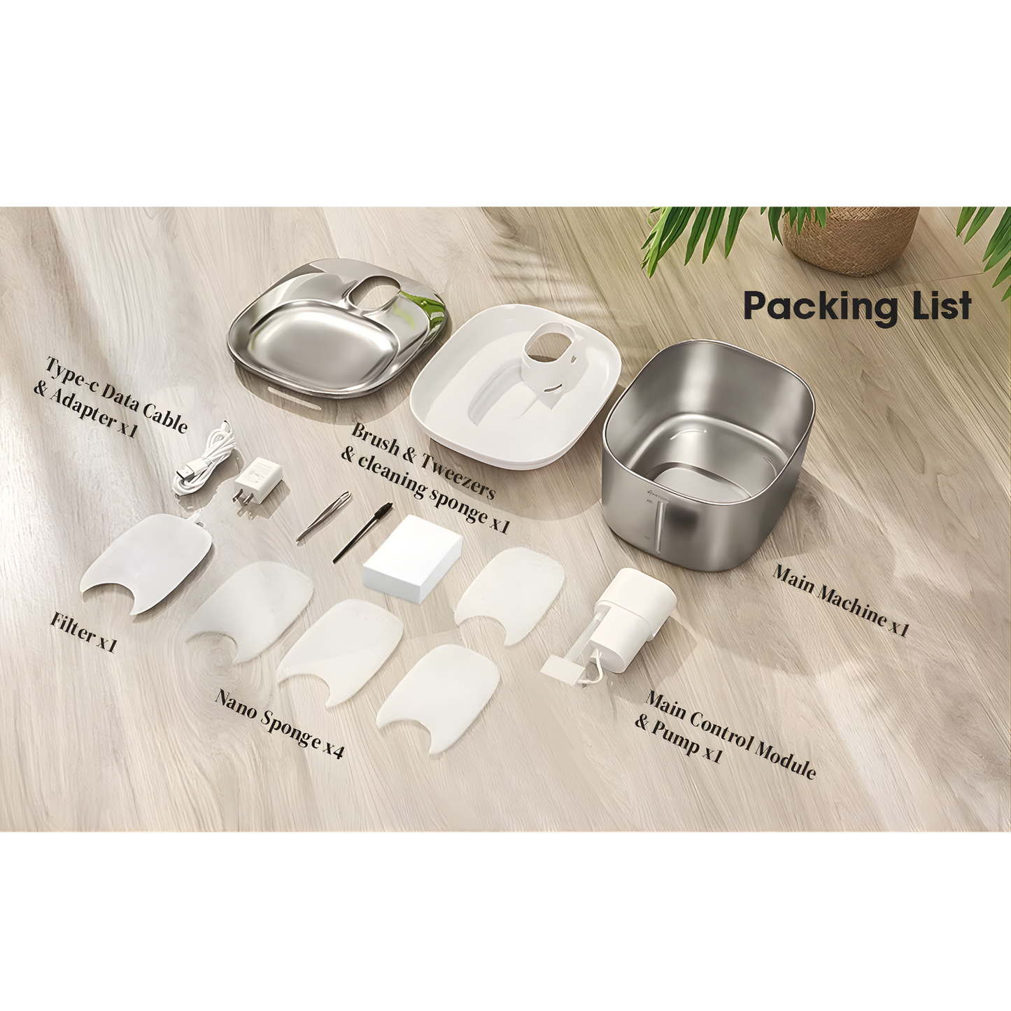 4L Cordless Water Fountain with Sensor for Pets